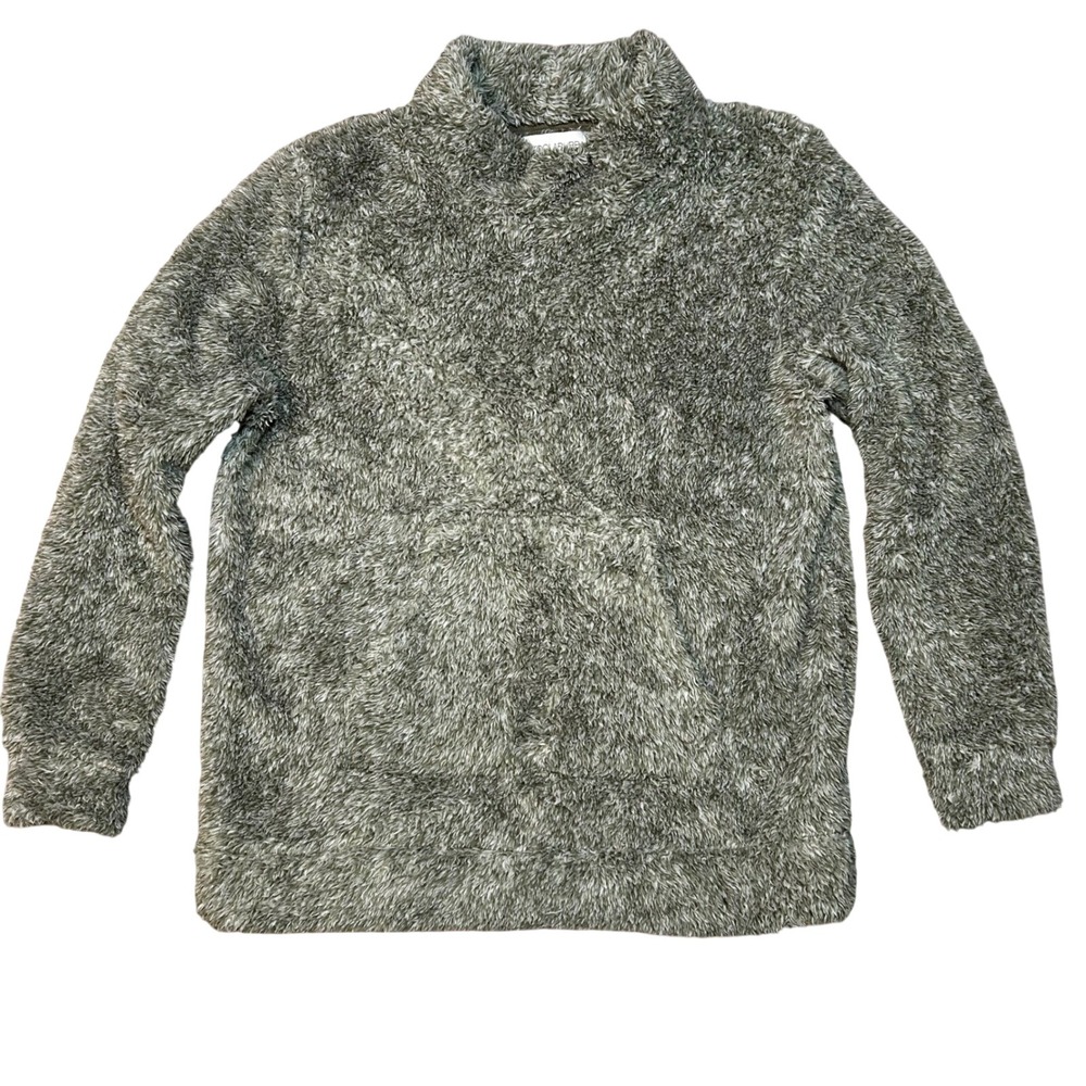 Koolaburra by UGG Womens Fuzzy Fleece Pullover Jacket XS Olive Green